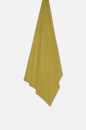 Foulard jersey bambou olive chaud Mayara à plat