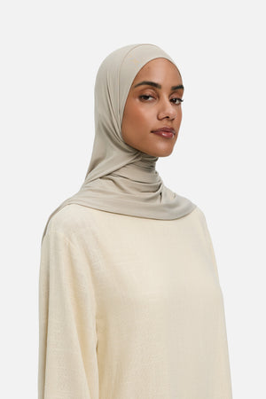 Foulard jersey bambou cachemire Mayara vue profil