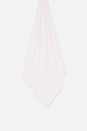 Foulard jersey bambou meringue Mayara à plat