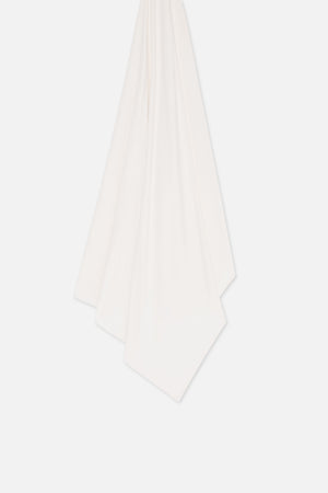 Foulard jersey bambou blanc cassé Mayara à plat