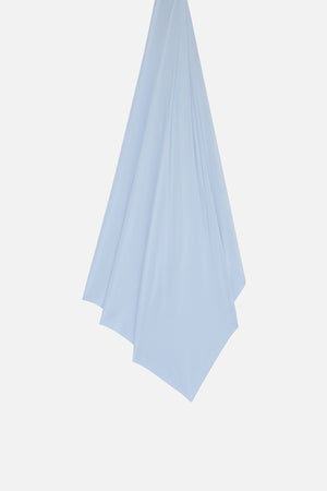 Foulard breathable jersey bleu bb Mayara à plat