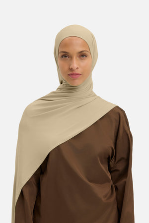 Foulard breathable jersey citron herbe Mayara