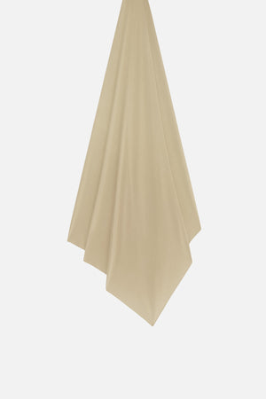 Foulard breathable jersey citron herbe Mayara à plat