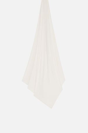 Foulard breathable jersey noix de cajou clair Mayara à plat