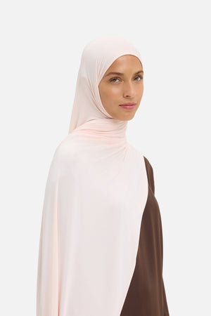 Foulard breathable jersey meringue Mayara vue profil