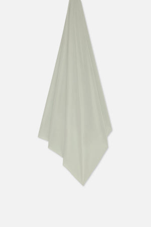 Foulard premium jersey gris aqua Mayara à plat