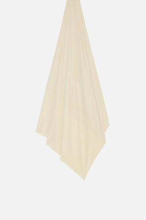 Foulard premium jersey riz brun Mayara à plat