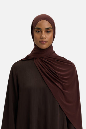 Foulard premium jersey cerise foncé Mayara