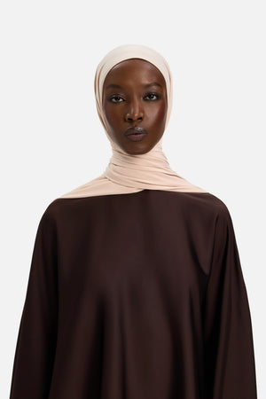 Foulard premium jersey rose foncé Mayara