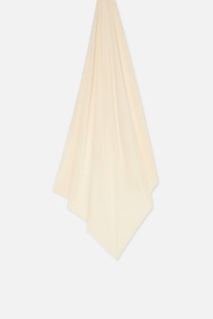 Foulard premium jersey noix de cajou clair Mayara à plat