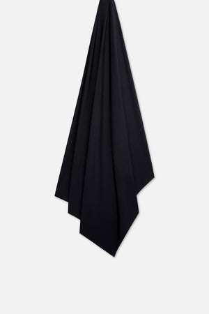 Foulard de bain noir Mayara à plat