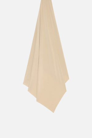 Foulard Bee Monogram Premium avoine Mayara à plat