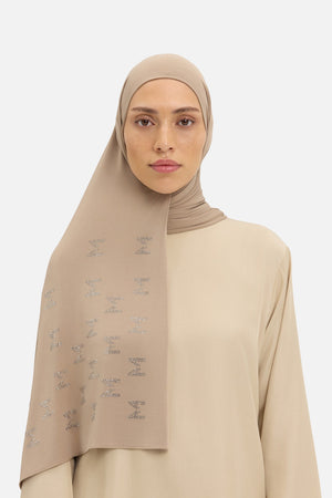 Foulard L'Unique breathable jersey kaki Mayara
