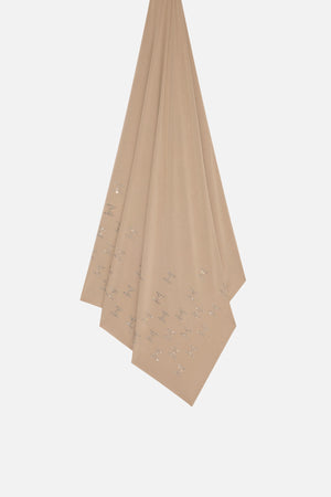 Foulard L'Unique breathable jersey kaki Mayara à plat