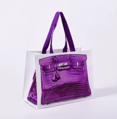 Violet Foldable Tote Bag 40x30x20cm