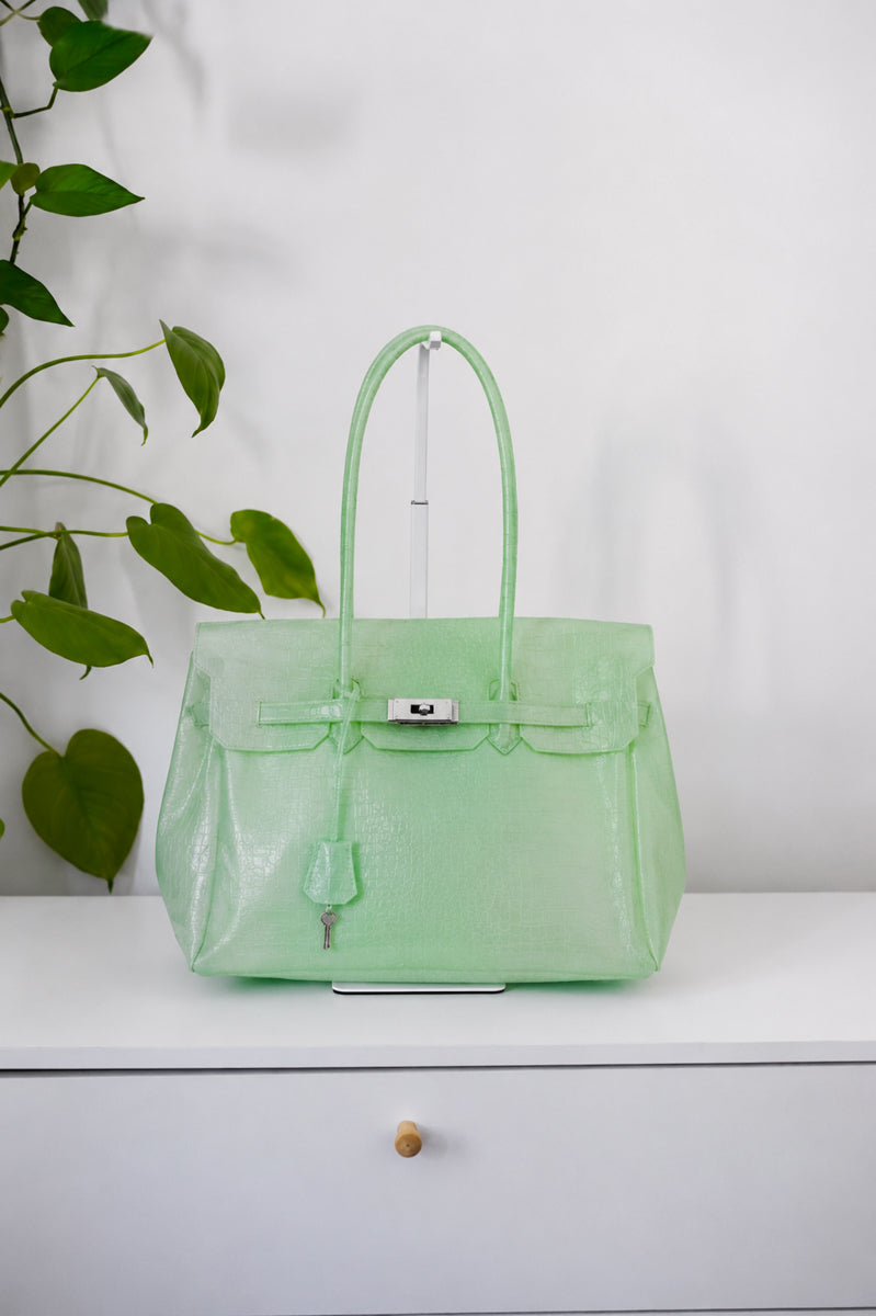 Leather-Texture TPU Jelly Bag 35cm