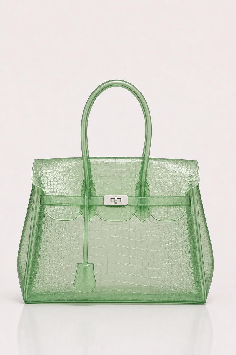 Green Croc Jelly Bag 40cm