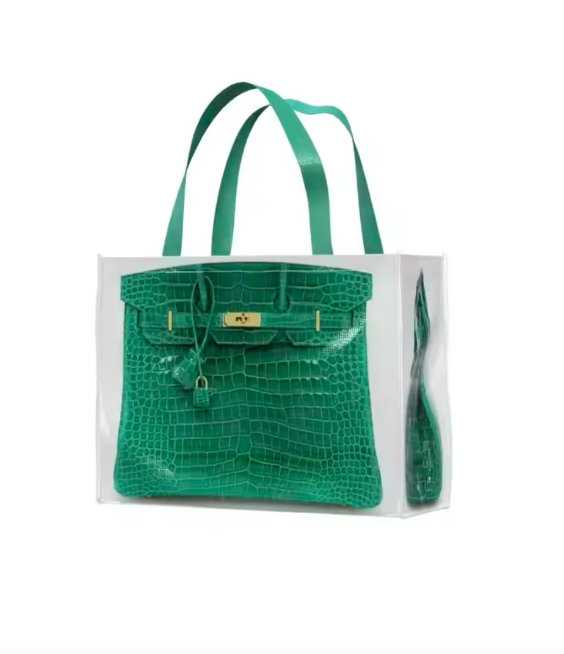 Emerald Green Foldable Tote Bag 40x30x20cm