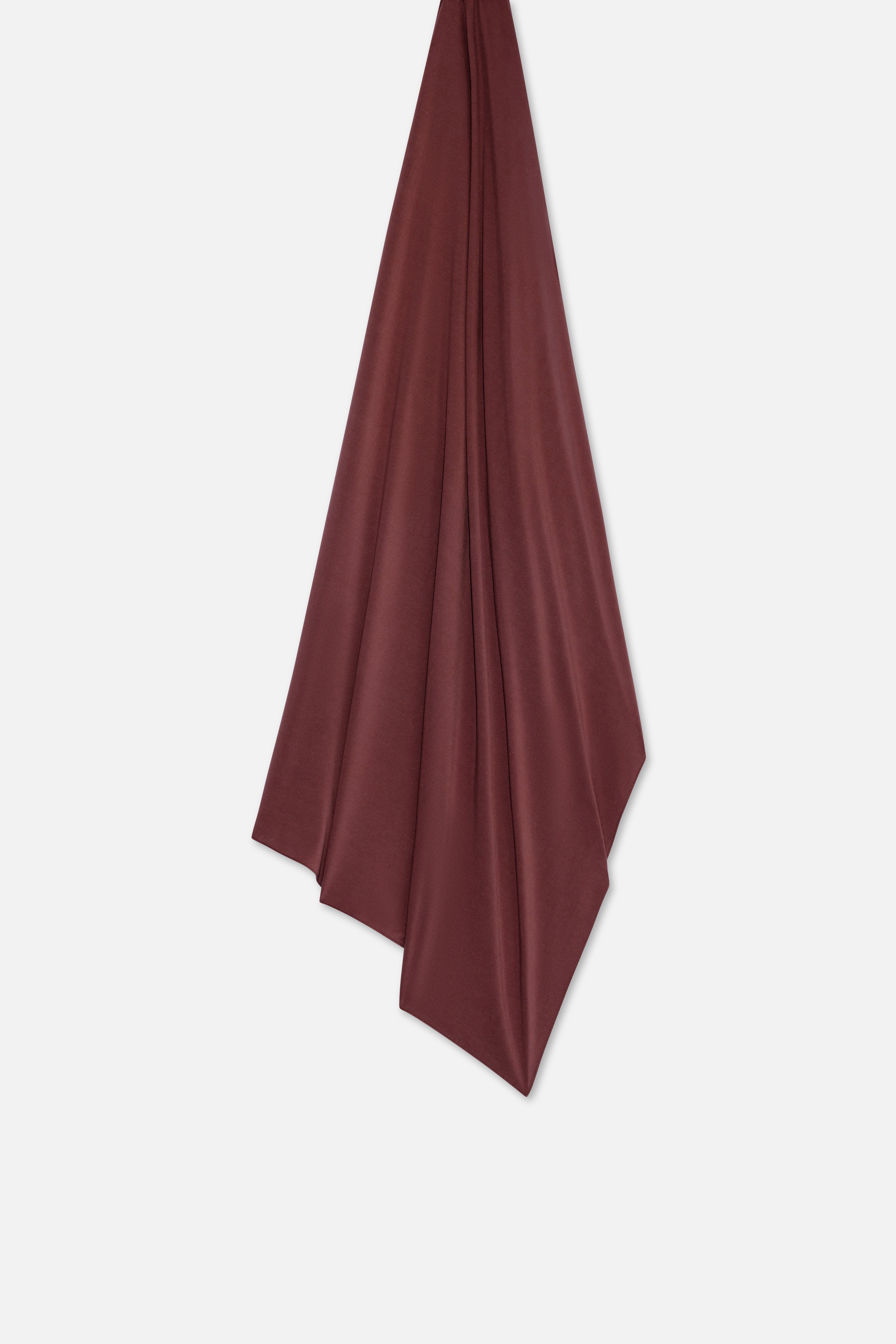 Foulard breathable jersey cerise foncé Mayara à plat
