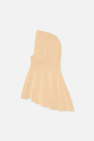 Hijab jersey bambou beige rosé Mayara à plat