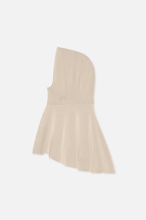 Hijab jersey bambou moka Mayara à plat