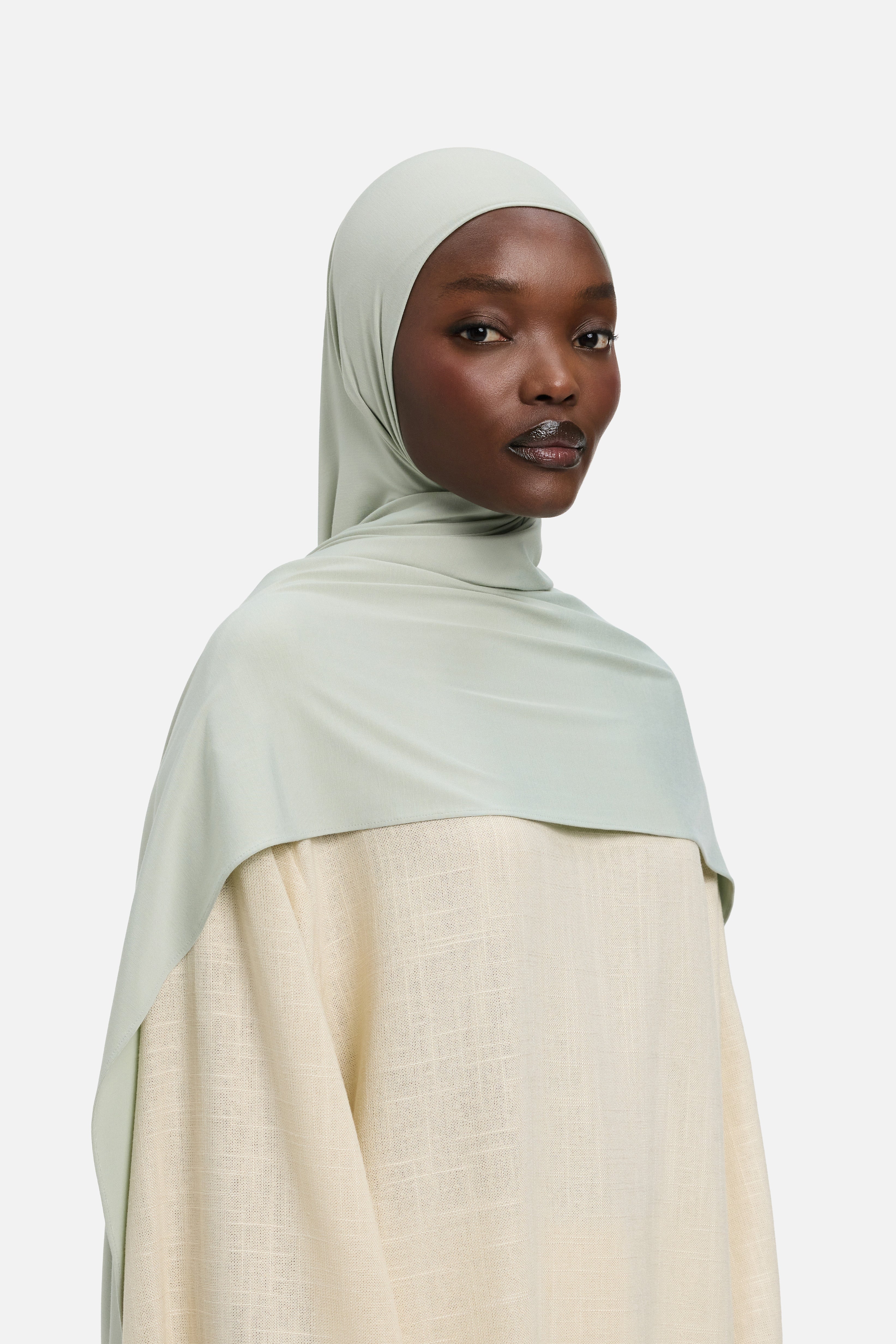 Foulard Jersey de Bambou – Gris Aqua | Mayara