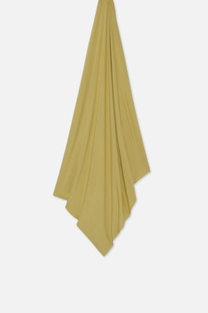 Foulard jersey bambou pistache foncé Mayara à plat