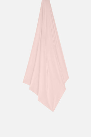 Foulard jersey bambou framboise poudrée Mayara à plat