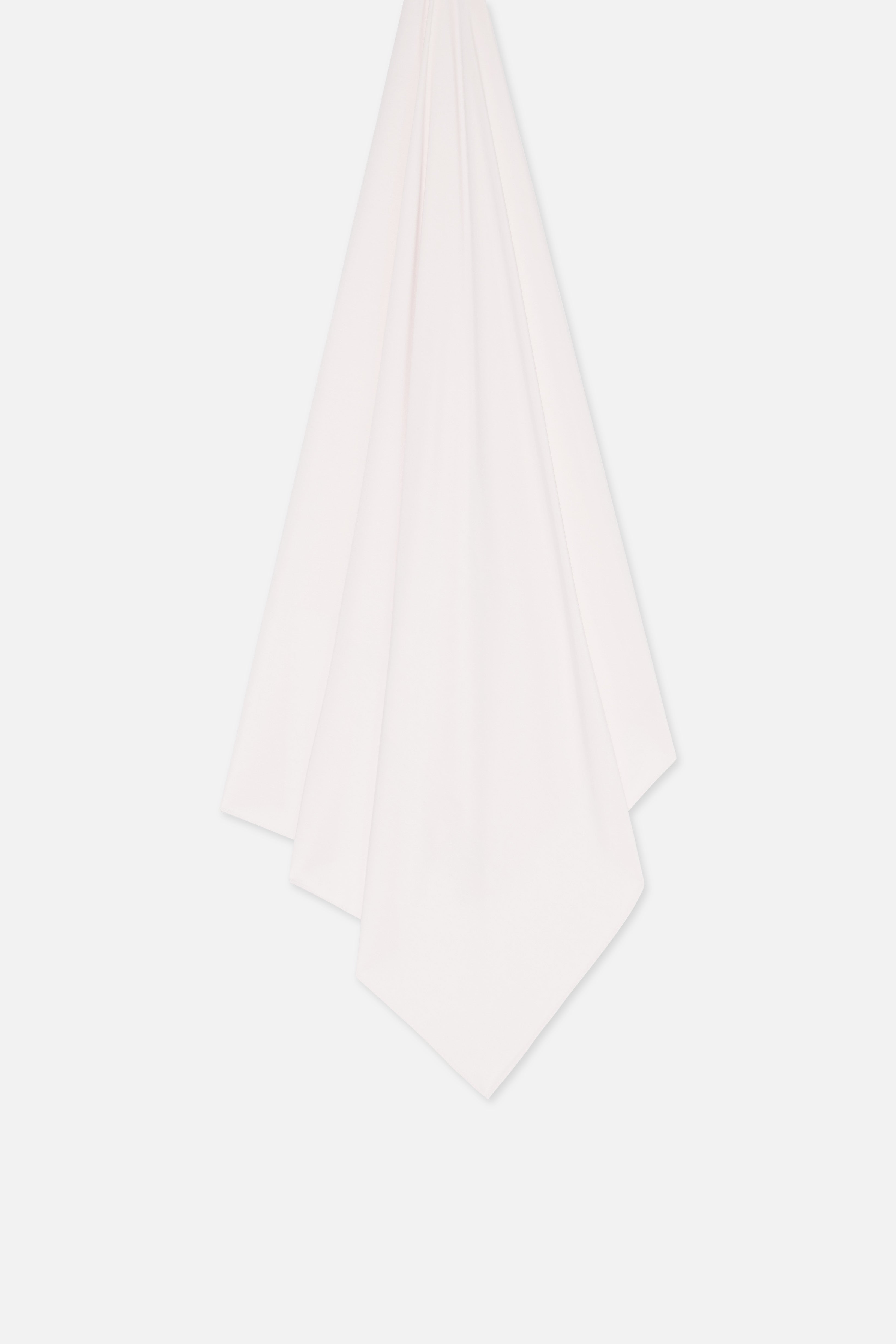 Foulard jersey bambou meringue Mayara à plat