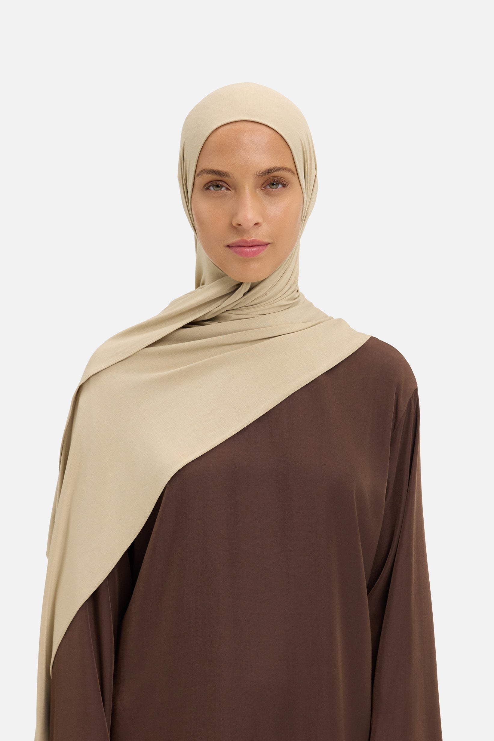 Foulard jersey bambou moka Mayara