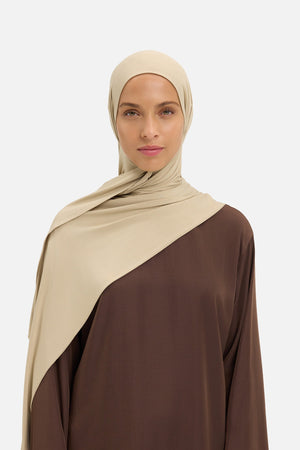 Foulard jersey bambou moka Mayara