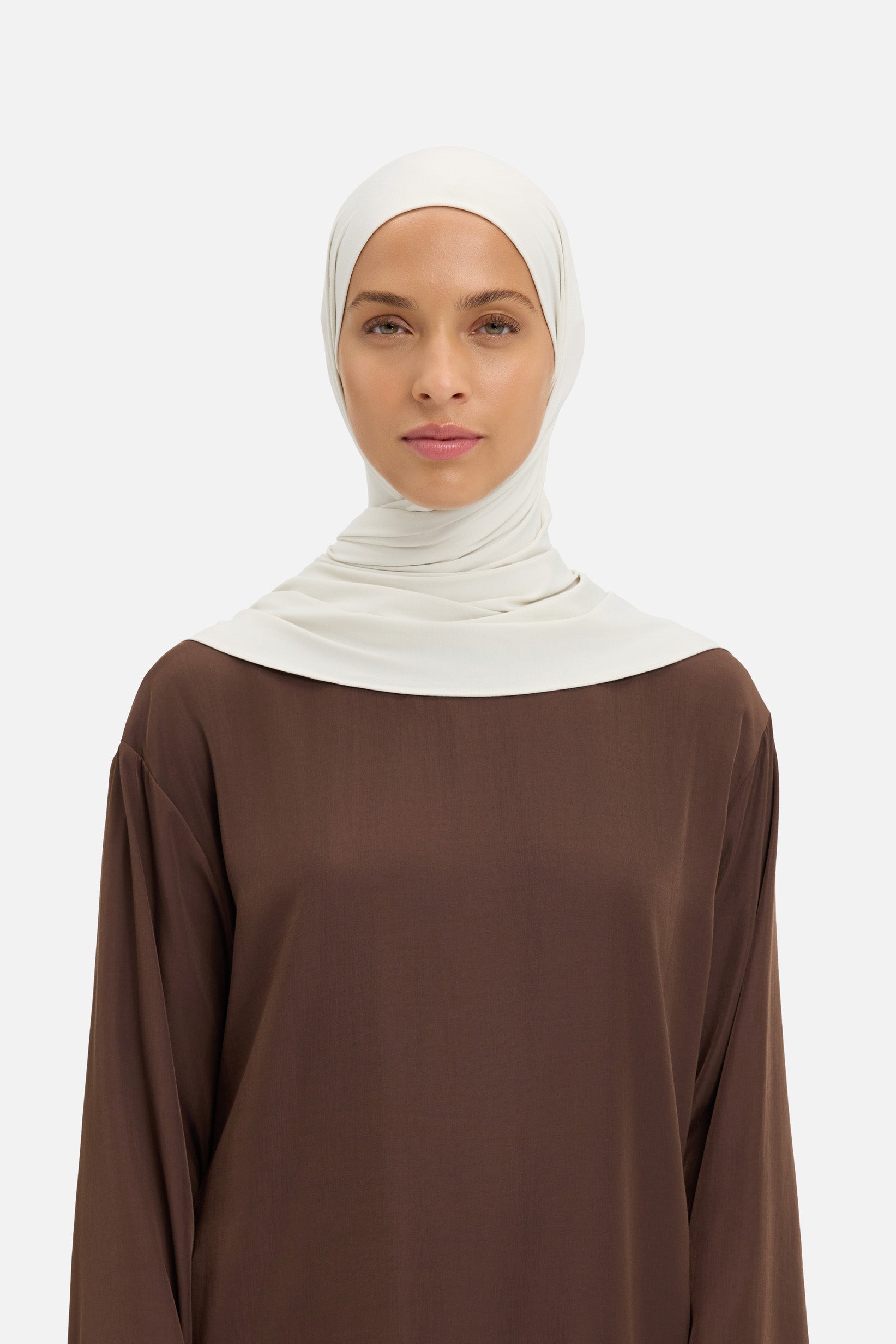 Foulard jersey bambou sable lunaire Mayara