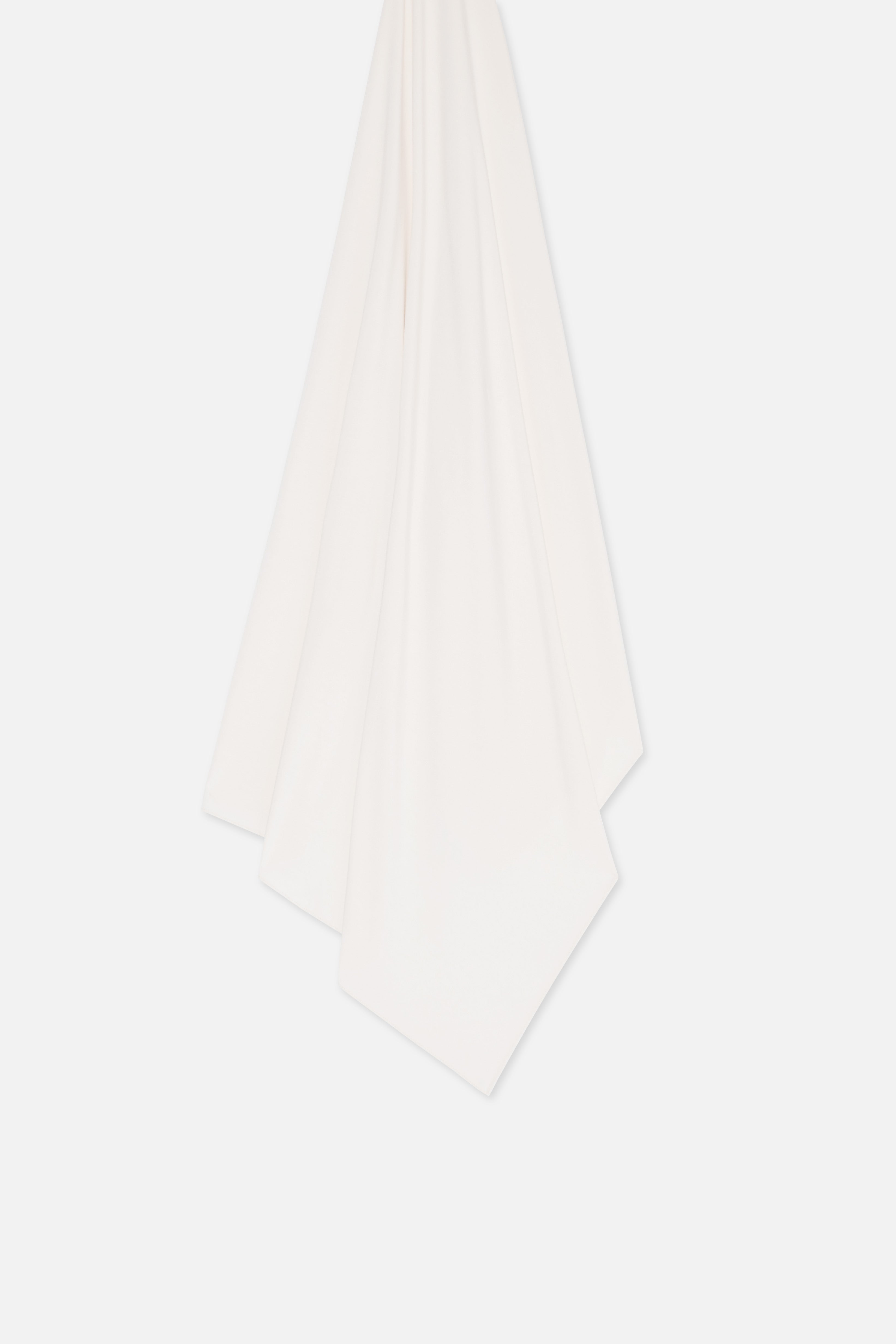 Foulard jersey bambou blanc cassé Mayara à plat