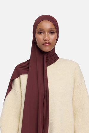 Foulard breathable jersey cerise foncé Mayara