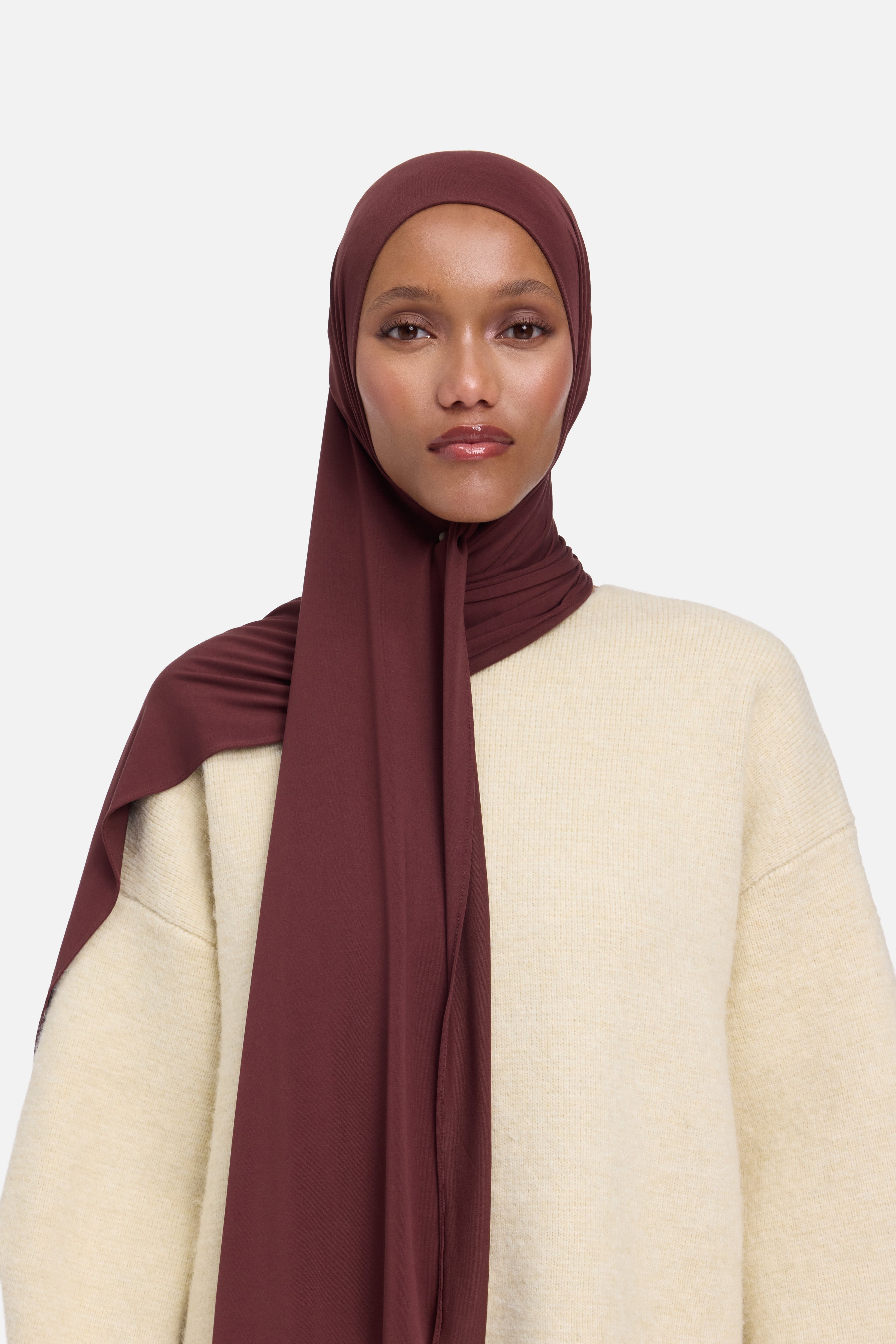 Foulard breathable jersey cerise foncé Mayara