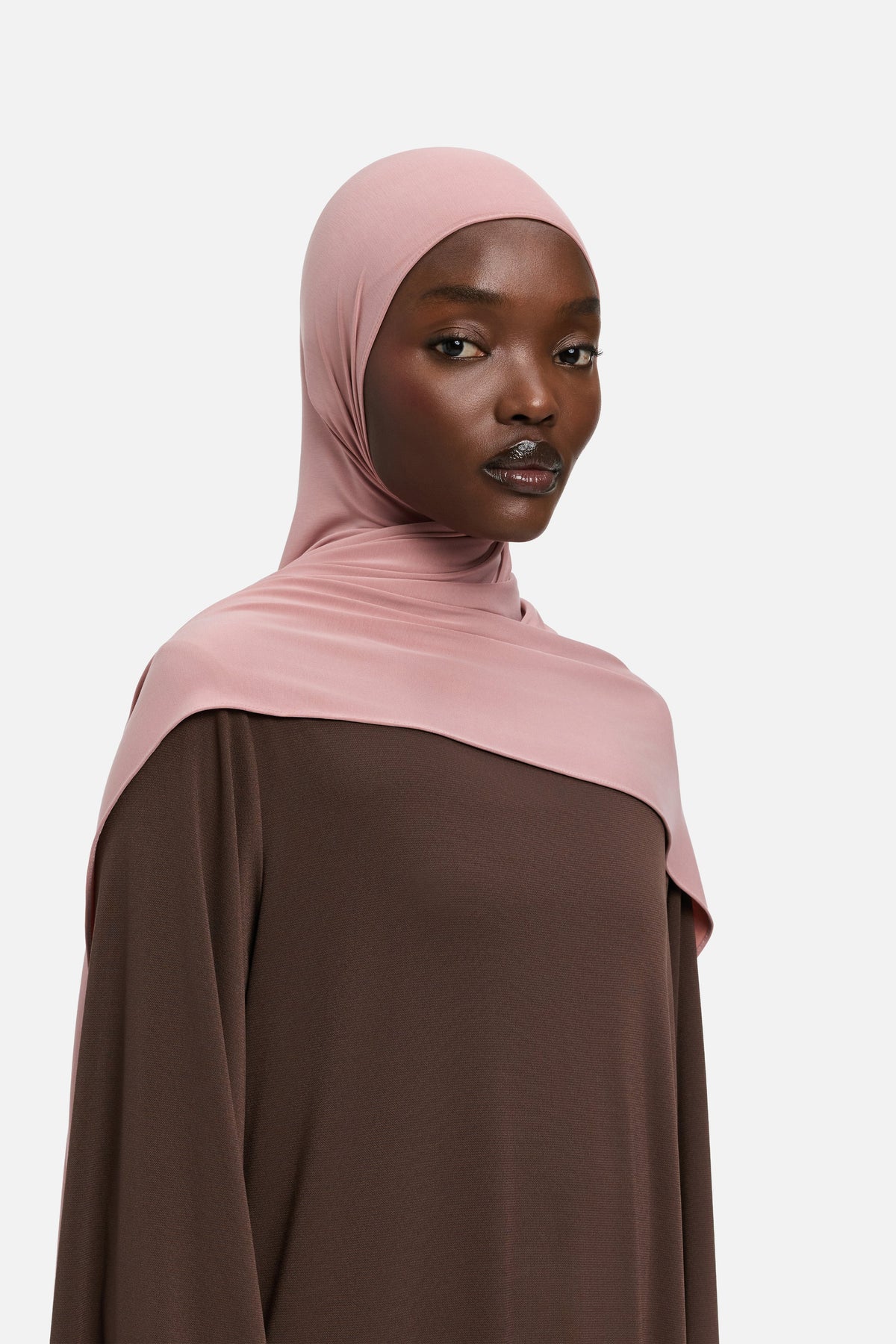 Foulard breathable jersey baie claire Mayara vue profil