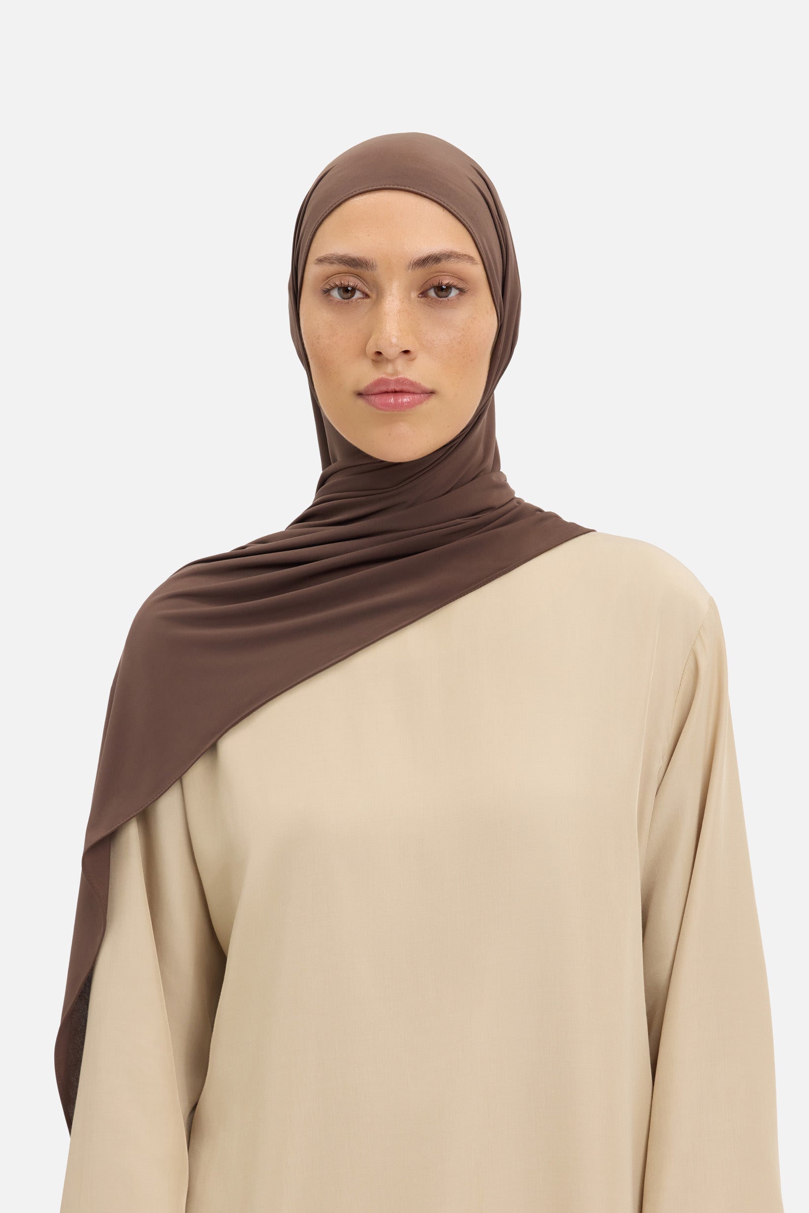 Liquid Jersey Scarf | Burnt Mocha