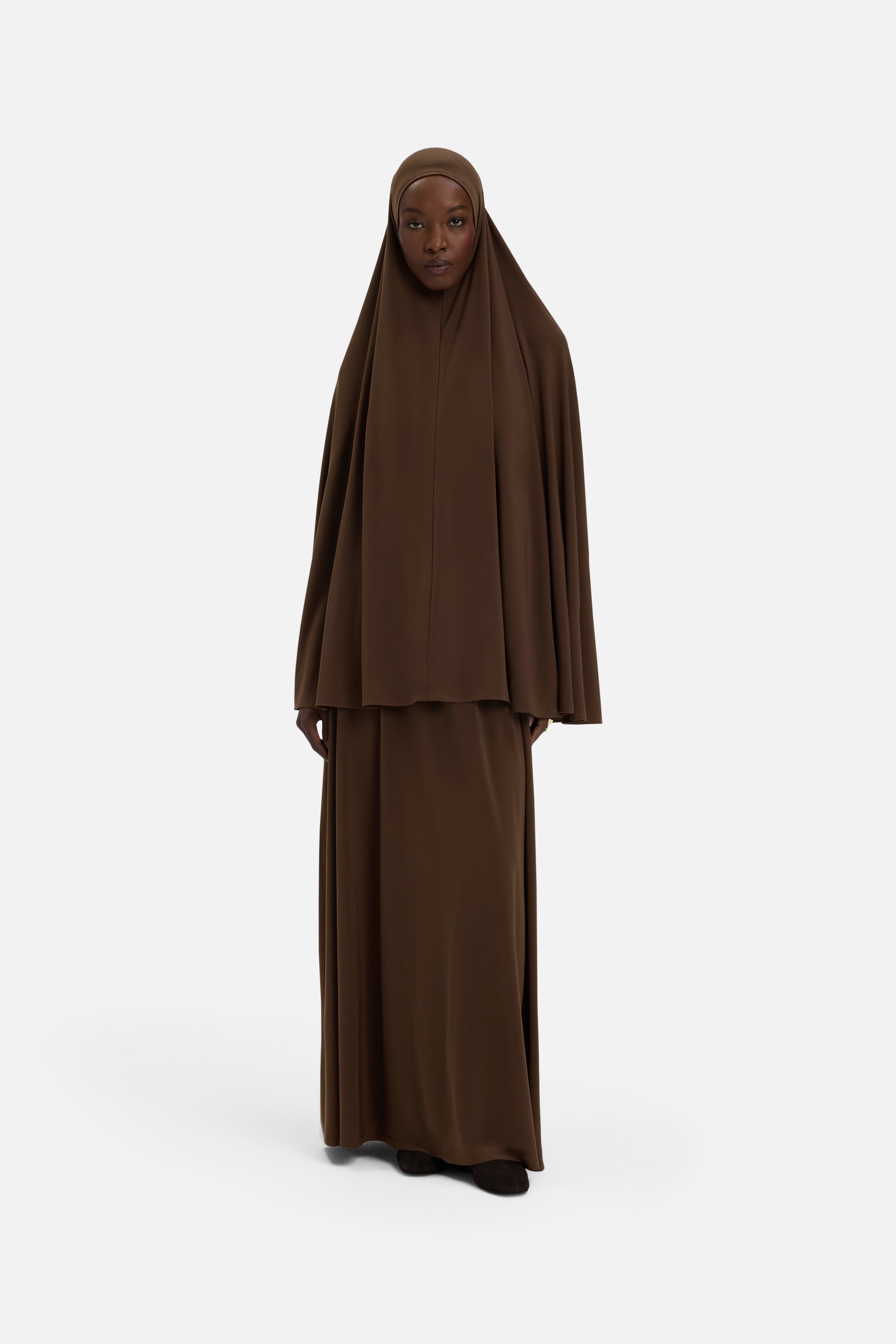 Premium Jersey Khimaar | Chocolate