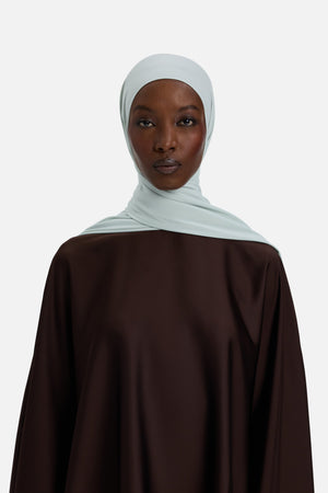 Foulard premium jersey nuage cendré Mayara