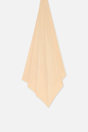 Foulard premium jersey beige rosé Mayara à plat