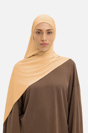 Foulard premium jersey biscuit doux Mayara