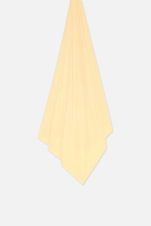 Foulard premium jersey jaune soleil Mayara à plat