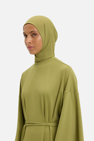 Foulard de bain basilic Mayara vue profil