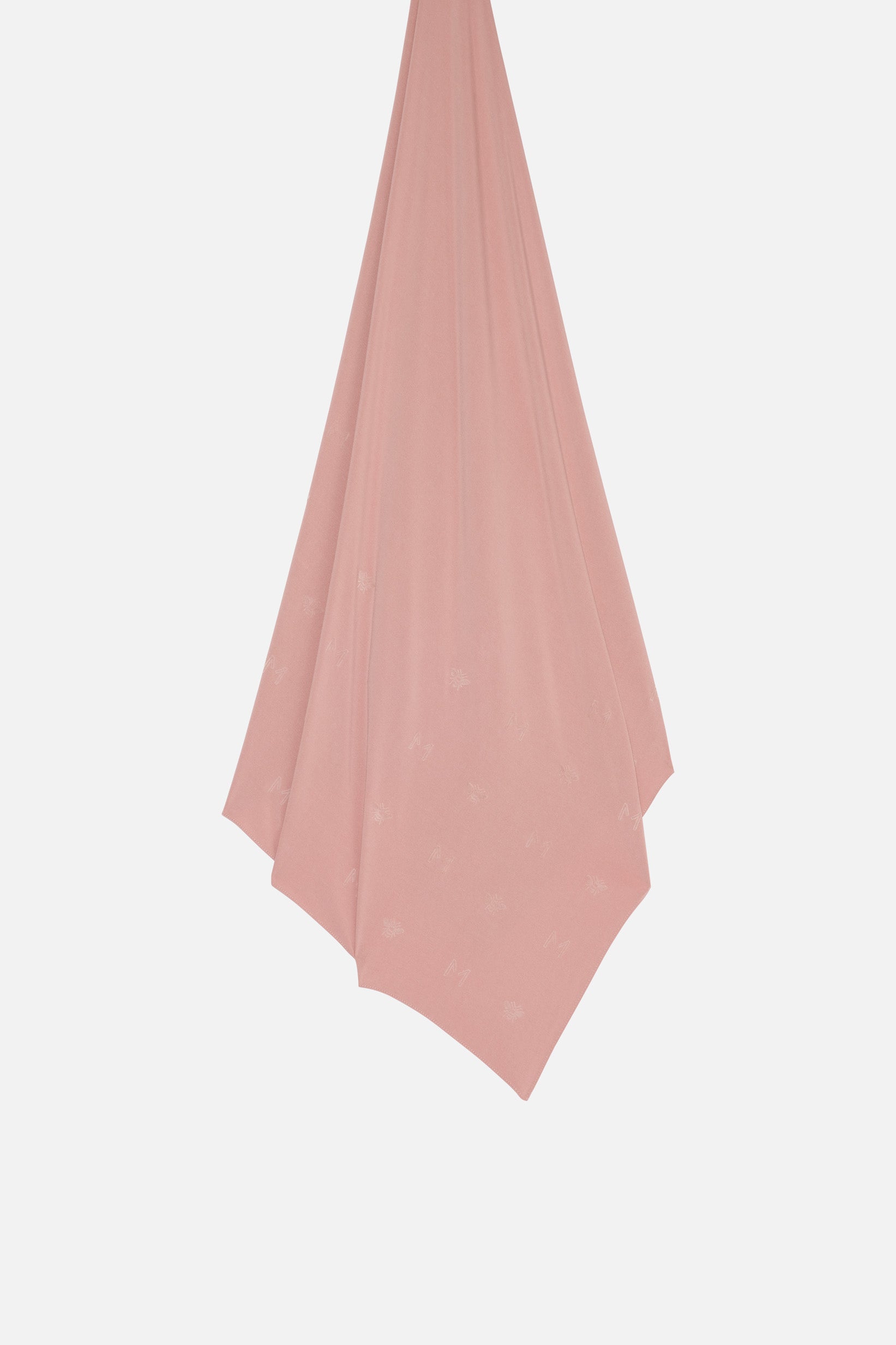 Foulard Bee Monogram breathable jersey baie claire Mayara à plat