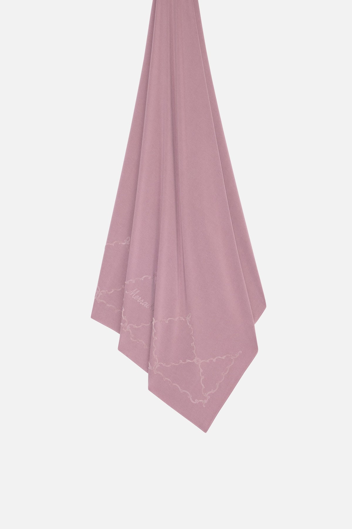 Foulard Romantic breathable jersey lavande foncé Mayara à plat