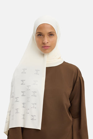 Foulard L'Unique breathable jersey noix de cajou clair Mayara