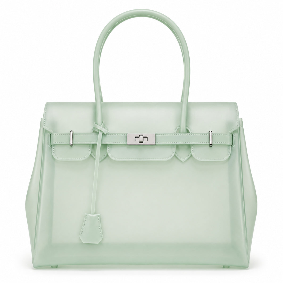 Pastel Green Translucent TPU Jelly Bag 35cm